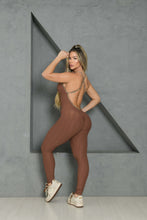 Epic Leopard Brown Wallpaper Jumpsuit