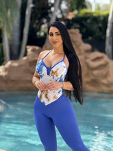 Semi Royal Blue Hash Jumpsuit