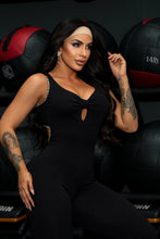 Great Black Leopard Ring Jumpsuit
