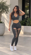 Laser Cut Ripped Crush Set ( Grey )