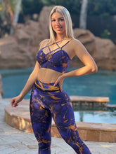 Golden Purple Marble Set