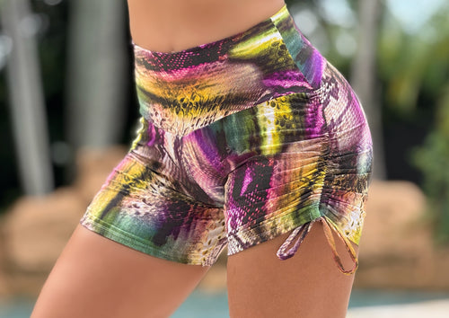 Colorful Snake Shorts