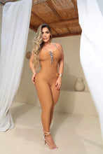 Bubble Textured Lazed Zebra Jumpsuit