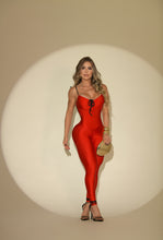 Red Metalic Jumpsuit (Open Black Back)