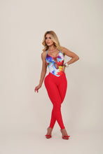 Bow Hash Paint Jumpsuit (Semi Red Wallpaper Bottom)