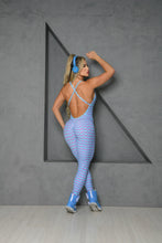 Babe Turquoise Flamingo Jumpsuit
