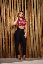 Pink & Marron Ashanti Jumpsuit (Black Wallpaper)