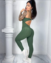 Militar Green Summer Mesh Wallpaper Jumpsuit