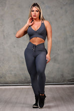 Grey Adjustable Crush Leggings