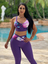 Purple Space Bubble Textured Set