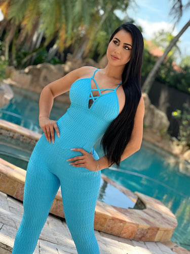 Epic Lazed Wallpaper Jumpsuit (Turquoise)