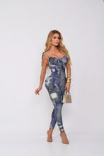Night Ripped Jeans Jumpsuit