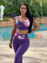 Purple Space Bubble Textured Set