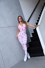 Power Girl Weights Jumpsuit (White & Pink)
