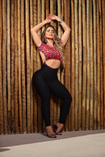 Pink & Marron Ashanti Jumpsuit (Black Wallpaper)