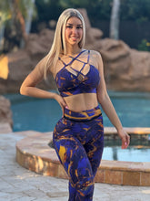 Golden Purple Marble Set