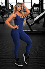 Navy Blue Fabulous Wallpaper Jumpsuit