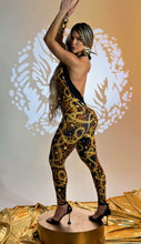 Extra Black Lazed Golden Chain Jumpsuit