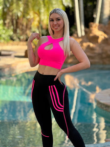 Black Suplex Moda Set (Neon Pink)