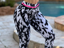 Hash Black & White Leopard Leggings