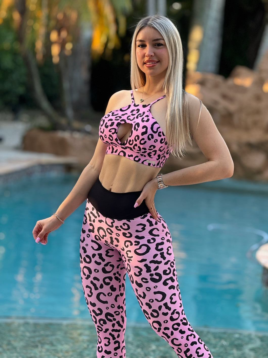 Baby Pink Leopard Set (Small)