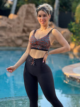 Aqua Leopard Bubble Textured Set
