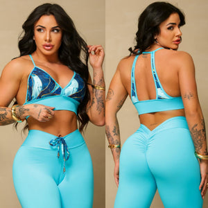 Adjustable Turquoise Marble Mila Set
