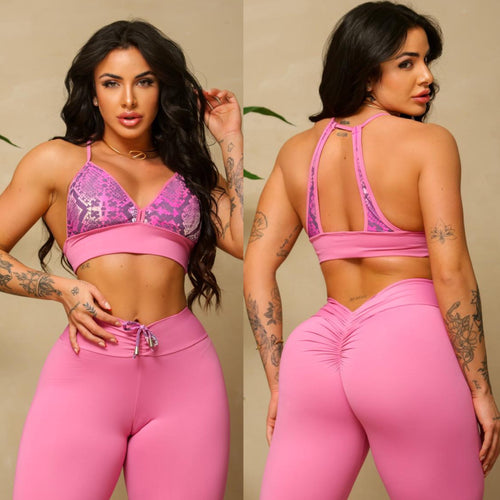 Adjustable Pink Snake Mila Set