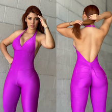 Shiny Pockets Jumpsuit (Purple)
