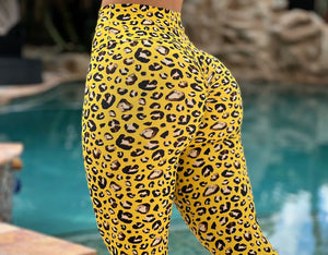 Epic Yellow Leopard Leggings
