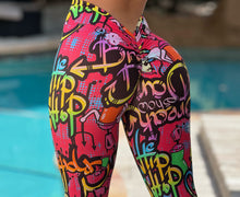 Pink Graffiti Mila Leggings