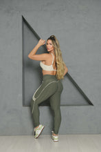 Grey Wallpaper Leggings Ivory Moda
