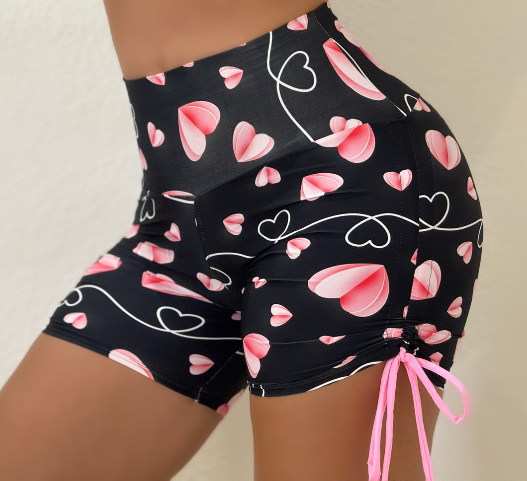 Double Lazed Hearts Short