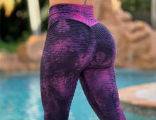 Adjustable Bubble Tye Leggins (Purple)