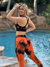 Moda V- Cut Tye Dye Set (Black & Orange)