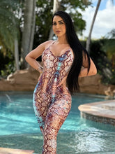 Classic Python Smooth Snake Jumpsuit