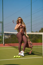 Semi Brown Snake Jumpsuit (Bubble Textured)