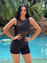 Soft Mesh Short Jumpsuit (Back)