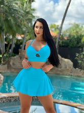 Andrea Skirt Set (Turquoise)