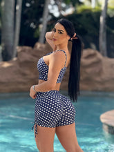 Navy Blue Polka Dots Shorts