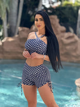 Navy Blue Polka Dots Shorts