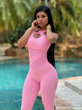 Pink Summer Mesh Wallpaper Jumpsuit