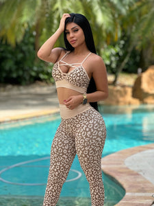 Charm Beige Leopard Set