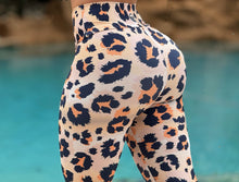 Striped Leopard Leggings (Yoga)*