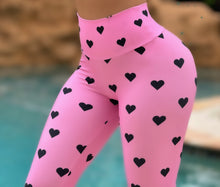 Pink Black Leggings (Yoga)*