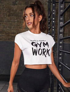 Gym Work Top (White)