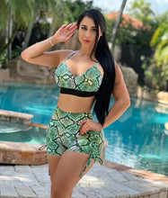 Epic Green Snake Shorts Set