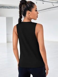 Run Black Tank Top (Black)