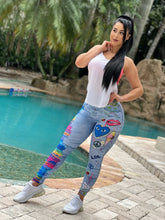 Skinny Jeans Leggings 0013 (Blue Heart)