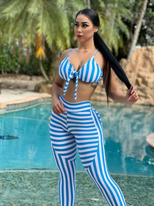 Miami Striped Set (Turquoise)